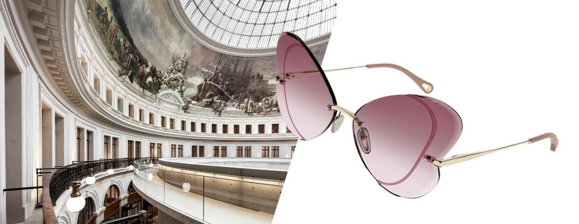 bourse de commerce jardin des halles lunettes de soleil chloe kering