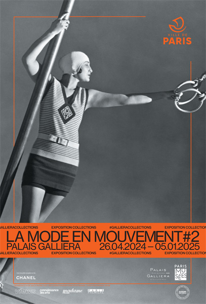 Affiche à la mode en mouvement Palais Galliera