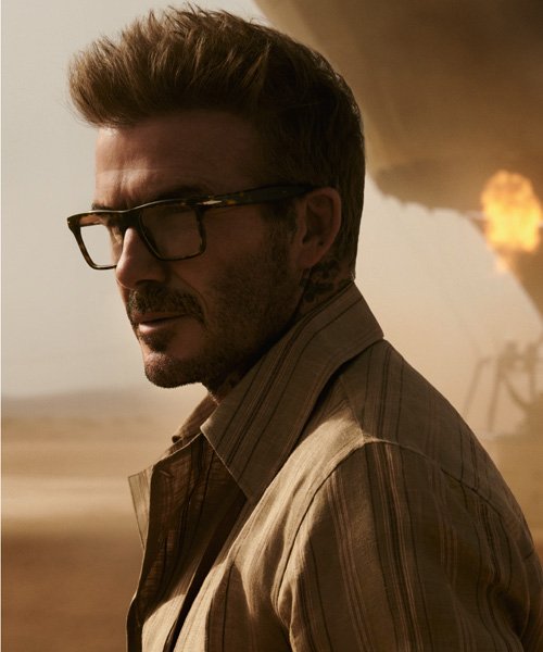 David Beckham en lunettes optiques