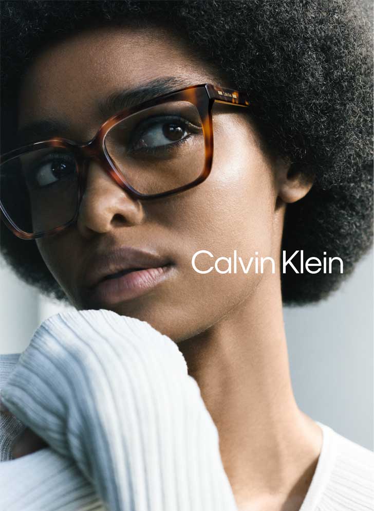 En photo ci-dessus, la collection de lunettes optiques Calvin Klein by Marchon.