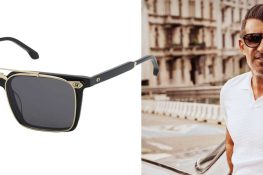 Lunettes Lozza by De Rigo - Modèle UL4402_700K // En photo : Luis Figo, Ballon d'Or 2000, avec la collection capsule LOZZA X LF LUÍS FIGO by De Rigo.