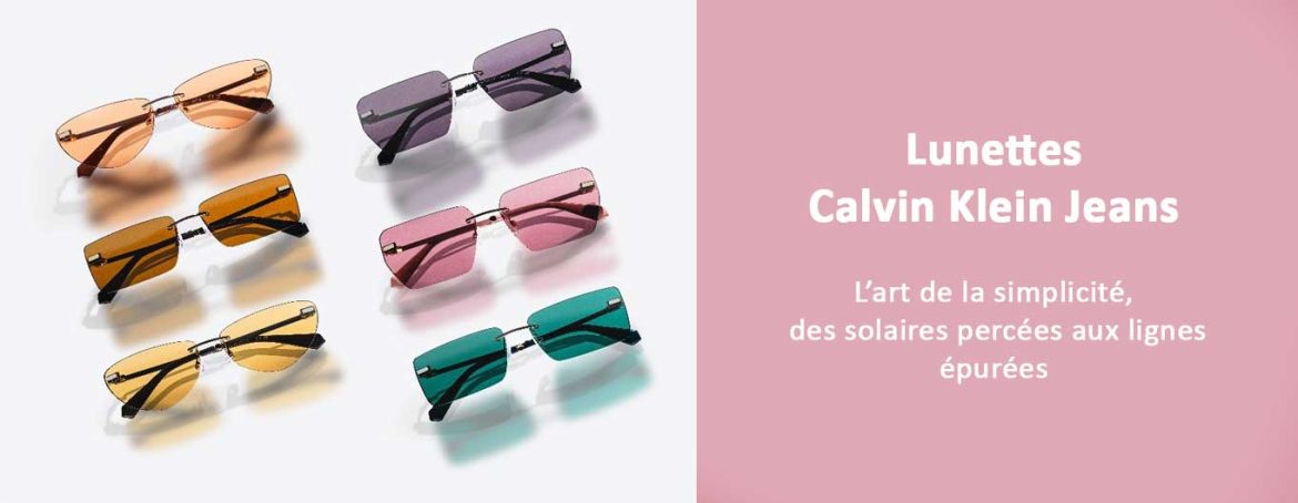 En photo : la collection de lunettes solaires Calvin Klein Jeans by Marchon.
