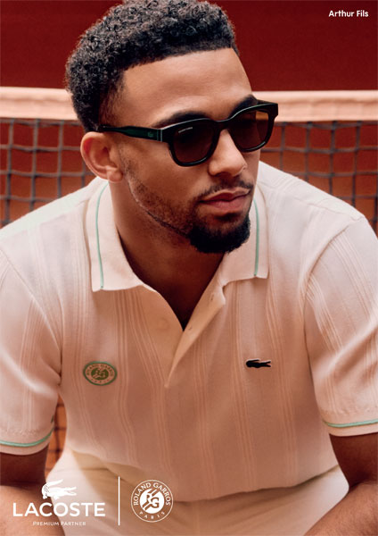 En photo ci-dessus, la collection lunettes solaires Lacoste by Marchon.