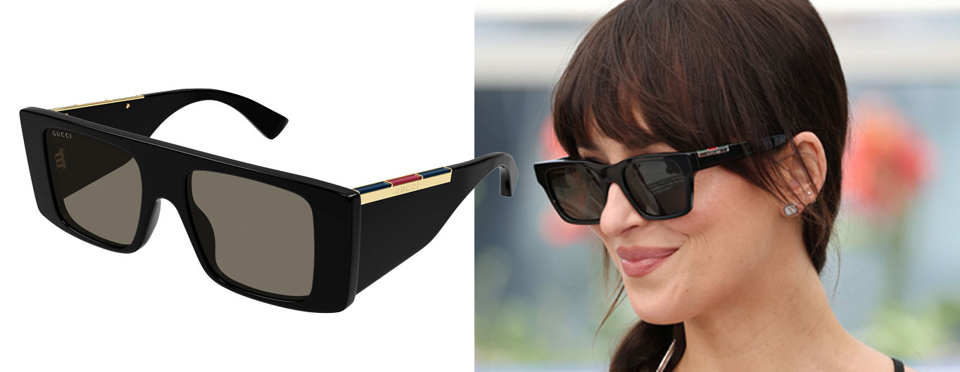 Dakota Johnson en lunettes Gucci