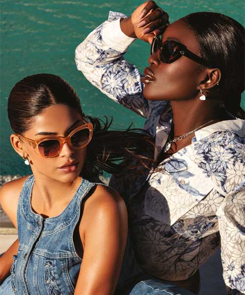 La collection de lunettes solaires Guess by Marcolin.