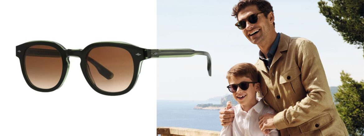 Lunettes Façonnable // En photo à droite : les collections de lunettes solaires Façonnable et Façonnable pour les garçons by Seaport ODLM.