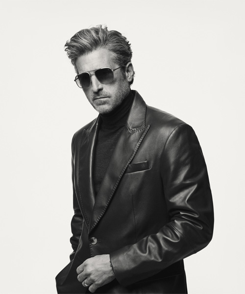 Patrick Dempsey en lunettes Tag Heuer by Thélios.