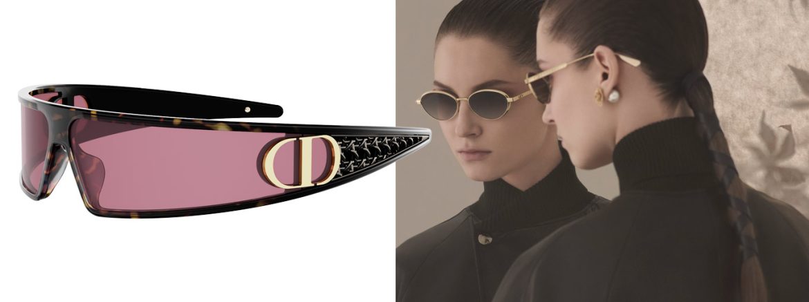 Lunettes Dior by Thélios // En photo à droite :  la collection de lunettes solaires Dior.
