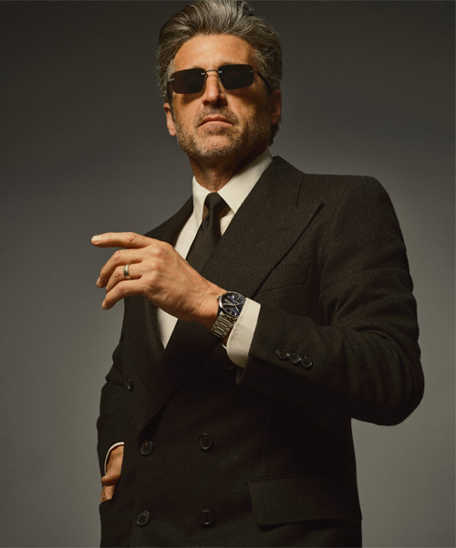 Patrick Dempsey, acteur américain iconique pour son rôle du Dr Derek Shepherd dans Grey’s Anatomy, porte la collection de lunettes TAG Heuer by Thélios.
