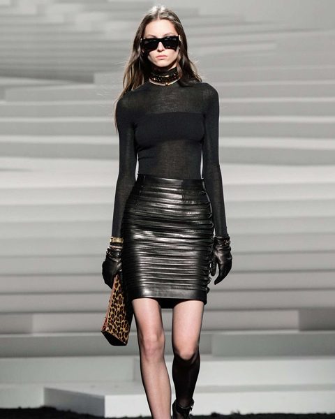 Défilé Versace automne-hiver 2025-2026.