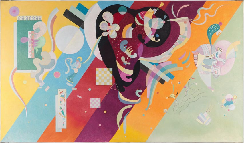 Vassily Kandinsky Étude pour Kleine Freuden (Étude pour Petites joies), 1913. ©Centre Pompidou, MNAM-CCI-Philippe Migeat-Dist. GrandPalaisRmn.