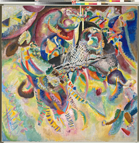 Vassily Kandinsky, FUGA, 1914 Huile sur toile, 129,5 x 129,5 cm. Fondation Beyeler, Riehen/Basel, Collection Beyeler. ©Robert Bayer