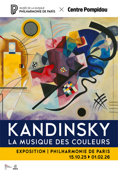 Kandinsky, la musique des couleurs. Jusqu'au 1er février 2026. Musée de la musique-Philharmonie de Paris. 221, av. Jean Jaurès, 75019 Paris. (philharmoniedeparis.fr)