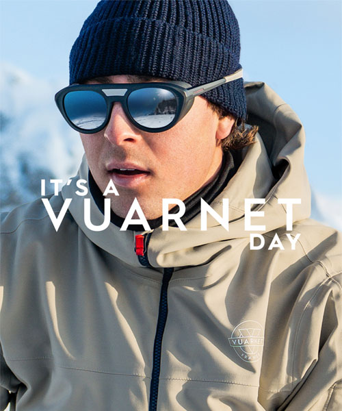 La collection de lunettes solaires homme Vuarnet.