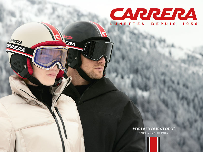La collection de casques et masques Carrera by Safilo.