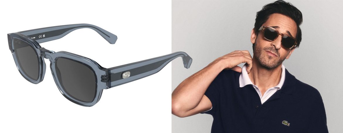 La collection printemps été 2026 de lunettes solaires Lacoste.