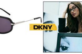 Hailey Bieber en lunettes DKNY