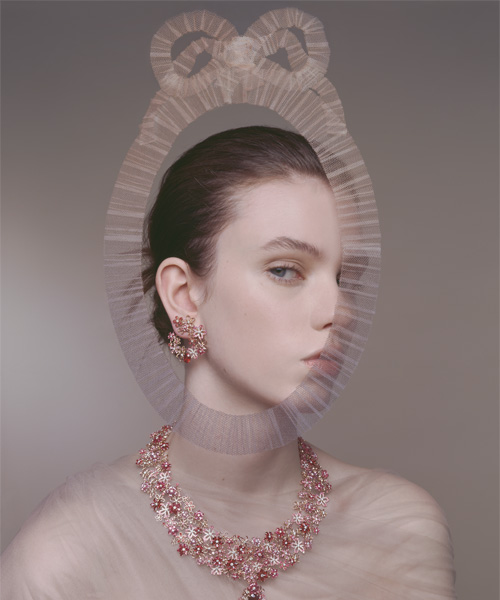 Dessin préparatoire, 2024, pour la collection haute joaillerie Dior Milly Dentelle, 2025 © DR