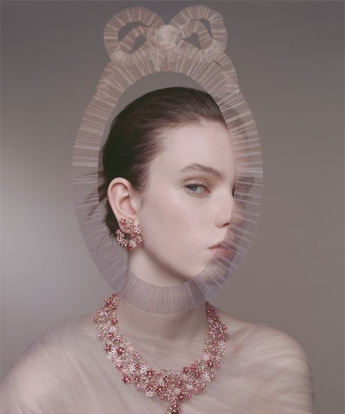 Dessin préparatoire, 2024, pour la collection haute joaillerie Dior Milly Dentelle, 2025 © DR