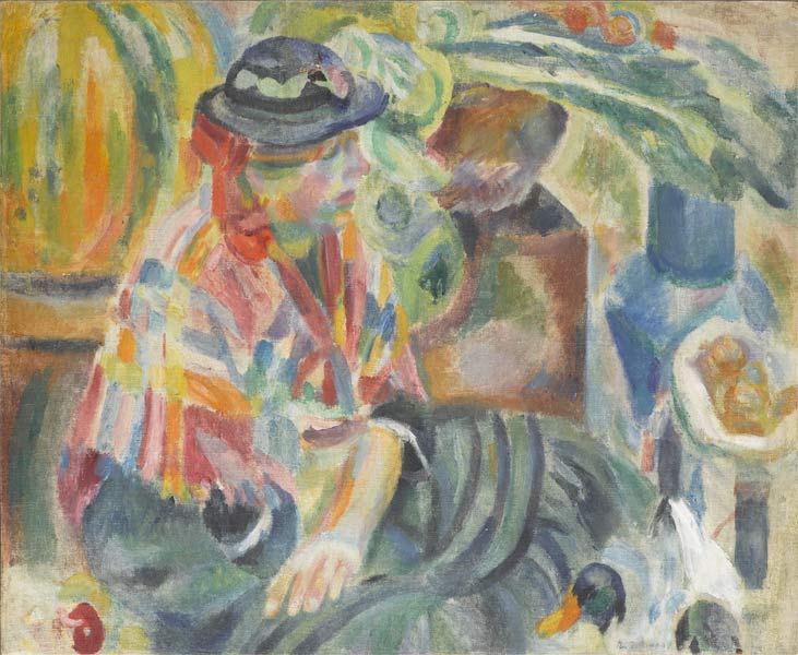 Robert Delaunay, Femme au marché.